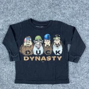 Duck Dynasty Shirt Toddler 2T Black Graphic Long Sleeve Funny TV Show